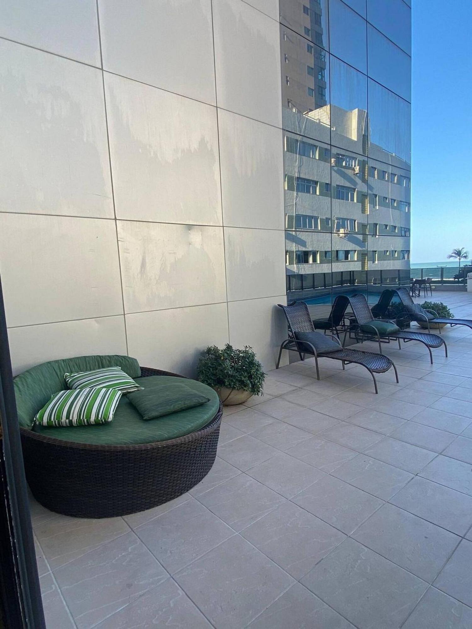 Flat Beira Mar Academia Piscina Boa Viagem Recife - Com Cafe Da Manha Opcional Apartment Exterior photo